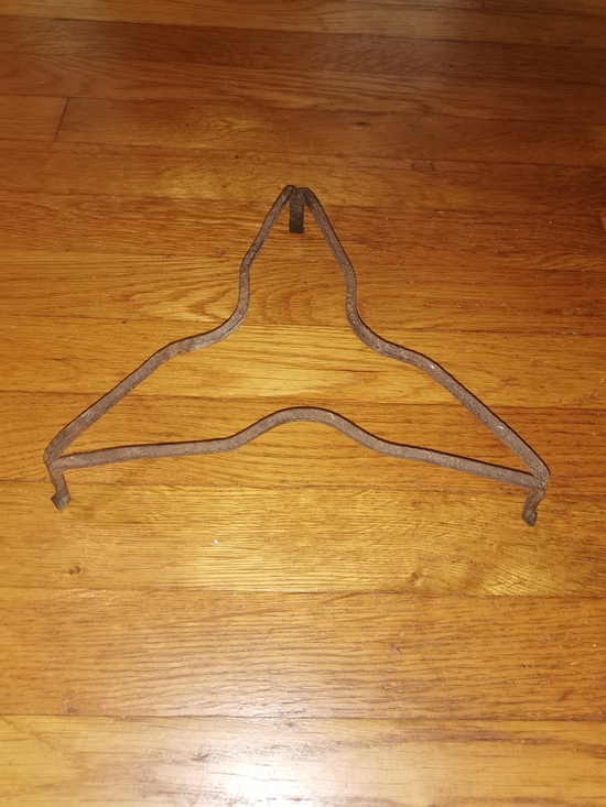 Other - Antique Hand Forged Iron Fireplace Pot Trivet Kettle Stand Tripot 10"